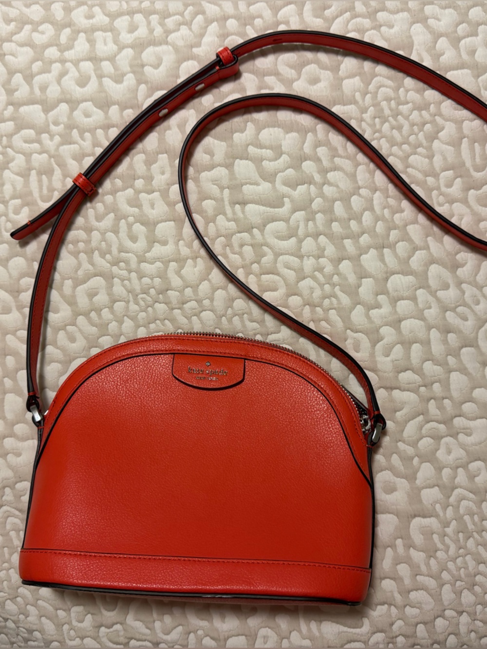 kate spade Red Leather Dome Crossbody Bag